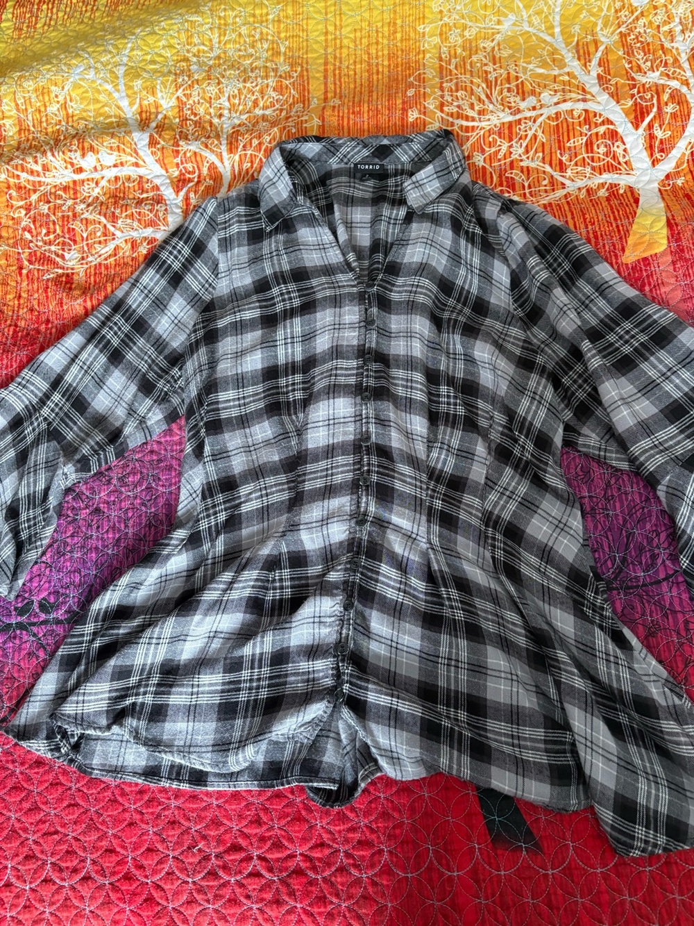 Tunic Plaid Shirt